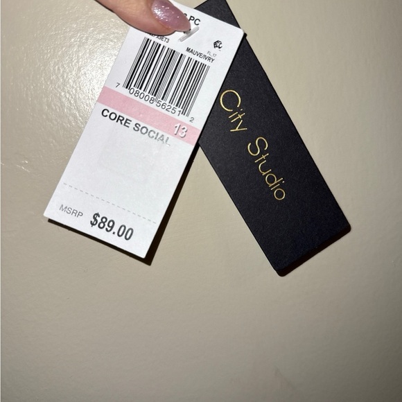 2/$35 NWT Pink Shimmer Lace Bralet Crop Top Padded Size 13 Romantic Fairycore - Picture 7 of 9